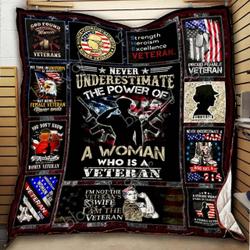 Woman Veteran Cld170720 Quilt Blanket