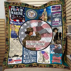 Women Veteran Limited Blanket 3D Full Printing Dql-Qhg0033  Quilt