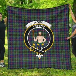 Wood Modern Tartan Clan Badge Premium Quilt Th8 Home Decor  Quilt