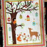 woodland forest fox deer owls quilt blanket dhc010236lt d2447524