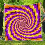 yellow twisted moving optical illusion cl17100744mdq quilt blanket d2483326
