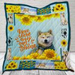 you are my sunshine shiba inu cl22100572mdq quilt blanket d2482590