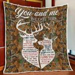 you complete me and make me a better person deer hunting quilt blanket d2448409