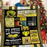 you need to love softball if you wanna get in my dugout quilt blanket great customized blanket 0