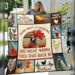 your crazy is showing you might wanna tuck that back in quilt blanket great customized blanket 0