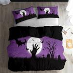 zombie halloween night printed bedding set bedroom decor d2193004