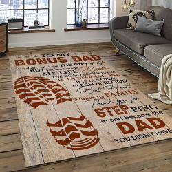 a letter to father thanks gift to the best dad ever quote area rug meaningful gift for fathers day dark room 03