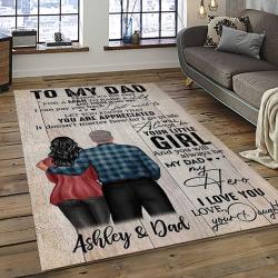 a letter to father thanks gift to the best dad ever quote area rug meaningful gift for fathers day dark room 07