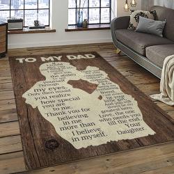 a letter to father thanks gift to the best dad ever quote area rug meaningful gift for fathers day dark room 09