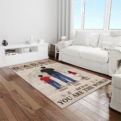 A Letter To Father, Thanks Gift To The Best Dad Ever Quote Area Rug Meaningful Gift For Father's Day 16