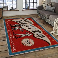 a letter to my dad my baseball partner quote area rug meaningful gift for fathers day dark room 10
