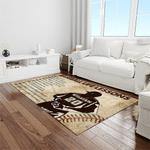 a letter to my dad my baseball partner quote area rug meaningful gift for fathers day light room 04