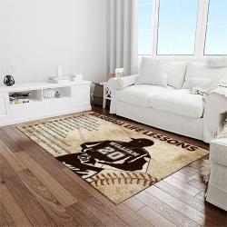 A Letter To My Dad, My Baseball Partner Quote Area Rug Meaningful Gift For Father's Day 04