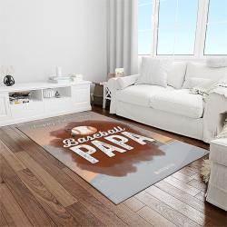 A Letter To My Dad, My Baseball Partner Quote Area Rug Meaningful Gift For Father's Day 07