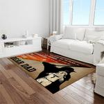a letter to my dad my baseball partner quote area rug meaningful gift for fathers day light room 09