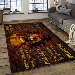 a letter to my dad my father is a firefighter quote area rug meaningful gift for fathers day dark room 02