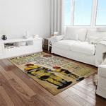 a letter to my dad my father is a firefighter quote area rug meaningful gift for fathers day light room 03