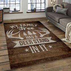 a letter to my dad my father my hero hunting fav quote area rug meaningful gift for fathers day dark room 03