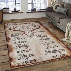 a letter to my dad my father my hero hunting fav quote area rug meaningful gift for fathers day dark room 06