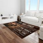 a letter to my dad my father my hero hunting fav quote area rug meaningful gift for fathers day light room 02