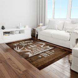 A Letter To My Dad, My Father My Hero Hunting Fav Quote Area Rug Meaningful Gift For Father's Day 03