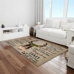 a letter to my dad my father my hero hunting fav quote area rug meaningful gift for fathers day light room 08