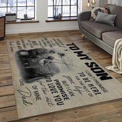 a letter to my dad who love fishing with me quote area rug meaningful gift for fathers day dark room 02
