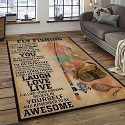 a letter to my dad who love fishing with me quote area rug meaningful gift for fathers day dark room 08