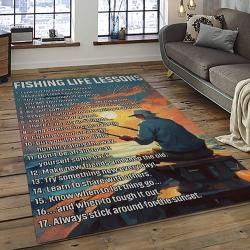 a letter to my dad who love fishing with me quote area rug meaningful gift for fathers day dark room 09