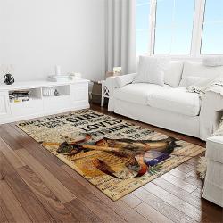 A Letter To My Dad, Who Love Fishing With Me Quote Area Rug Meaningful Gift For Father's Day 05