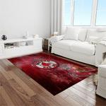 mlb boston red sox baseball team logo rectangle area rug light room brs05