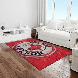 MLB Boston Red Sox Baseball Team Logo Rectangle Area Rug BRS07