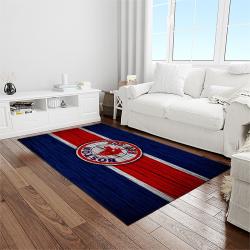 MLB Boston Red Sox Baseball Team Logo Rectangle Area Rug BRS09