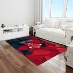 mlb boston red sox baseball team logo rectangle area rug light room brs19