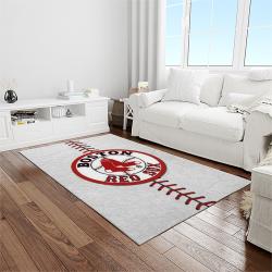 MLB Boston Red Sox Baseball Team Logo Rectangle Area Rug BRS21