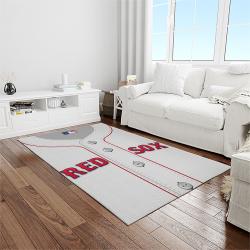 MLB Boston Red Sox Baseball Team Logo Rectangle Area Rug BRS33