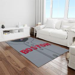 MLB Boston Red Sox Baseball Team Logo Rectangle Area Rug BRS34