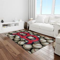 MLB Boston Red Sox Baseball Team Logo Rectangle Area Rug BRS46