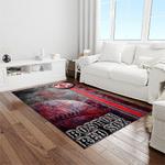 mlb boston red sox baseball team logo rectangle area rug light room brs48
