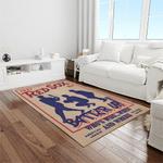 mlb boston red sox baseball team logo rectangle area rug light room brs55