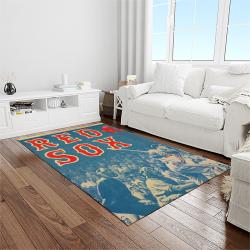 MLB Boston Red Sox Baseball Team Logo Rectangle Area Rug BRS58