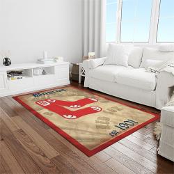 MLB Boston Red Sox Baseball Team Logo Rectangle Area Rug BRS59
