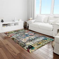 MLB Boston Red Sox Baseball Team Logo Rectangle Area Rug BRS83