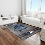 mlb detroit tigers baseball team logo rectangle area rug light room dt03