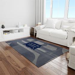 MLB Detroit Tigers Baseball Team Logo Rectangle Area Rug DT33