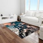 mlb detroit tigers baseball team logo rectangle area rug light room dt34