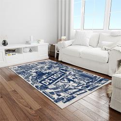 MLB Detroit Tigers Baseball Team Logo Rectangle Area Rug DT51