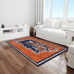 mlb detroit tigers baseball team logo rectangle area rug light room dt61