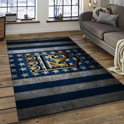 mlb kansas city royals baseball team logo rectangle area rug dark room kcr21