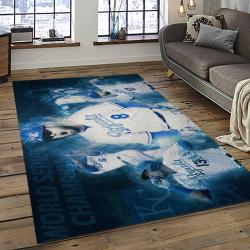 mlb kansas city royals baseball team logo rectangle area rug dark room kcr52